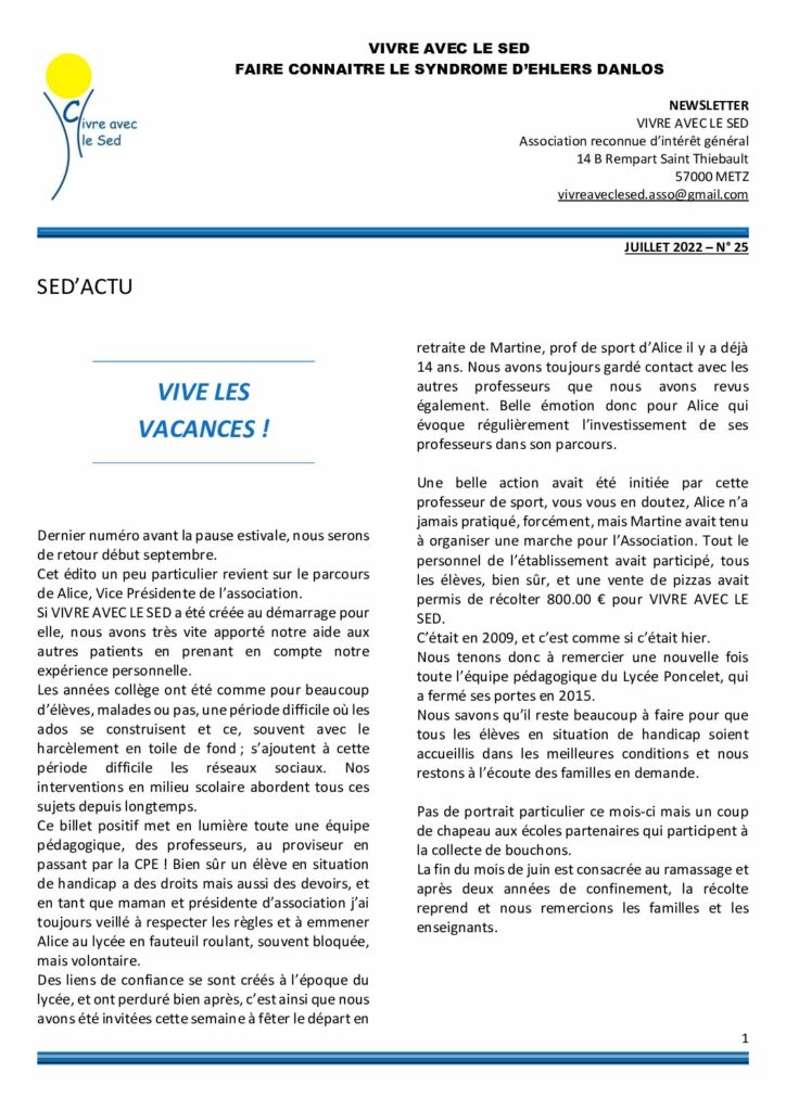 thumbnail of NEWSLETTER N25-07-2022