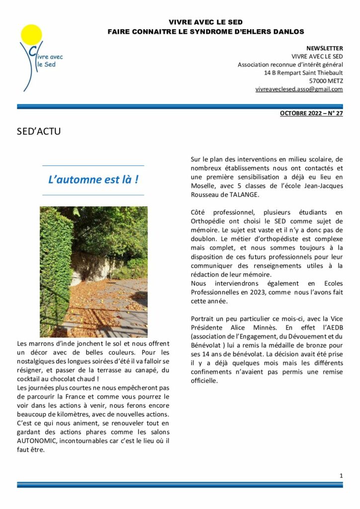 thumbnail of NEWSLETTER N27-10-2022